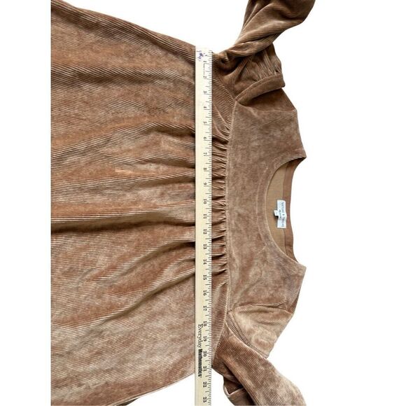 Madewell x Texture & Thread Corduroy Swing Top size L Warm Hickory Brown - Picture 7 of 11